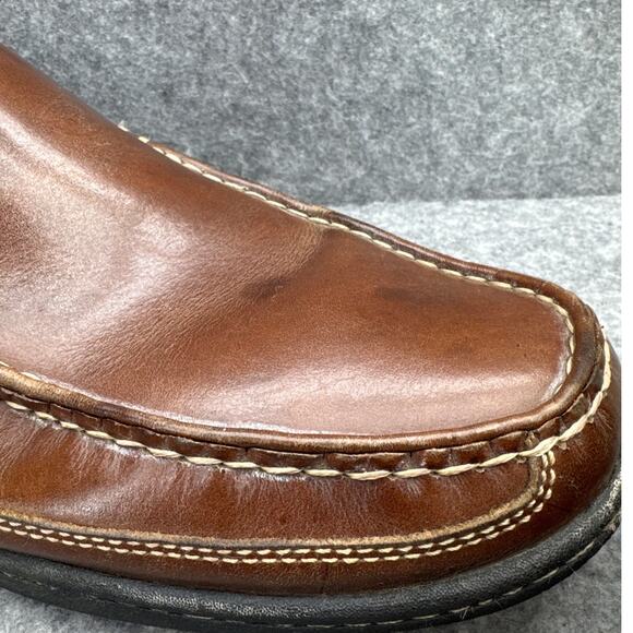 Johnston & Murphy Fowler Venetian Brown Sheepskin Leather Slip On Loafer Men 12M - Picture 9 of 10